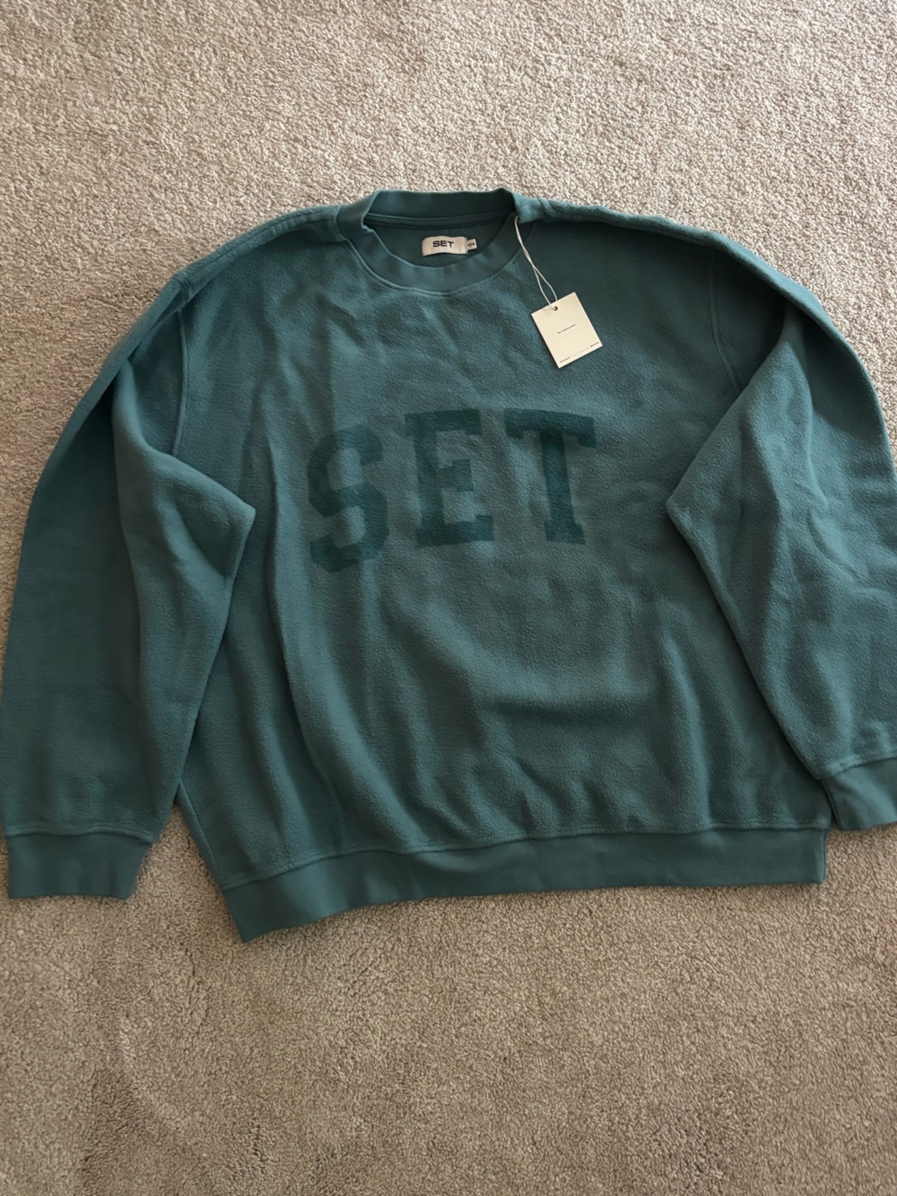 SET Active Teal Crewneck Sweatshirt